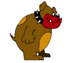 Dibujo Bulldog inglés pintado por sergio