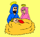Dibujo Natividad pintado por JASMINYJESSICA.