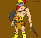 Dibujo Gladiador pintado por karol