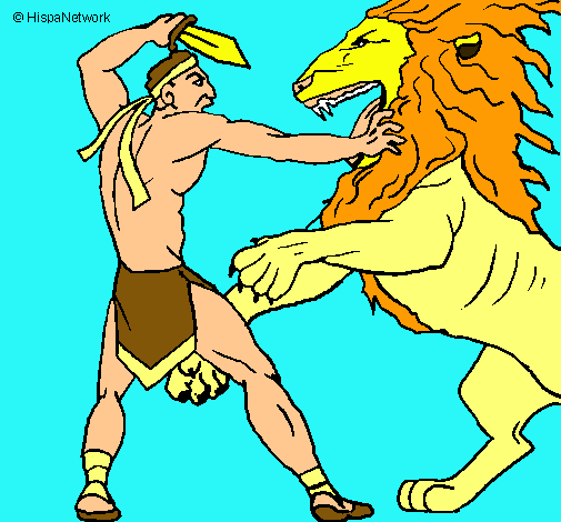 Gladiador contra león