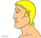 Dibujo Joven romano pintado por pepito