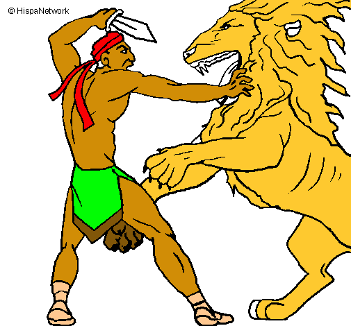 Gladiador contra león