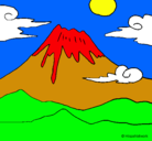 Dibujo Monte Fuji pintado por TATIANA