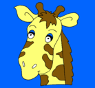 Dibujo Cara de jirafa pintado por gibran