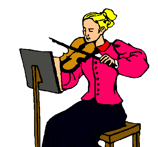 Dama violinista