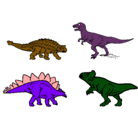 Dibujo Dinosaurios de tierra pintado por vico