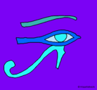 Dibujo Ojo Horus pintado por SOPHIE