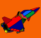 Dibujo Nave cohete pintado por alvaro