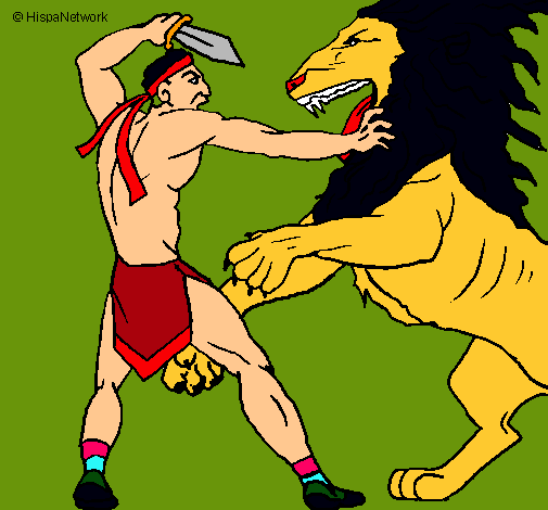 Gladiador contra león