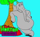 Dibujo Horton pintado por pablo