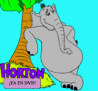Dibujo Horton pintado por cande