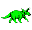 Dibujo Triceratops pintado por angeltrcerattop