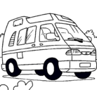Dibujo Caravana compacta pintado por gise