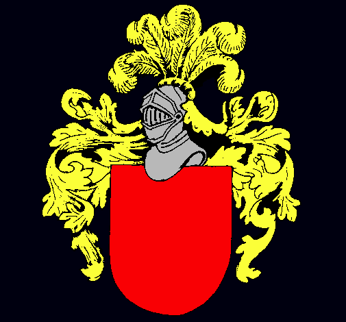 Escudo de armas y casco