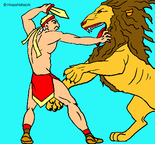 Gladiador contra león