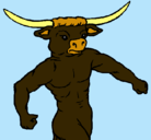 Dibujo Cabeza de búfalo pintado por luisangel