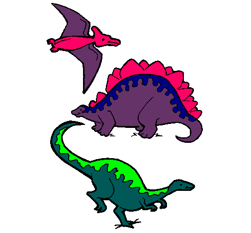 Tres clases de dinosaurios