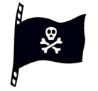 Dibujo Bandera pirata pintado por ghj