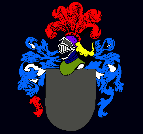 Escudo de armas y casco