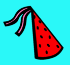 Dibujo Sombrero de cumpleaños pintado por paula