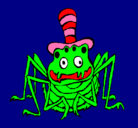 Dibujo Araña con sombrero pintado por claracaballeromarfil