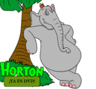 Dibujo Horton pintado por dibujo