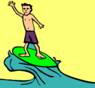 Dibujo Surfista pintado por ari55
