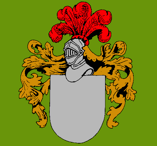 Escudo de armas y casco