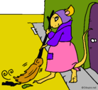 Dibujo La ratita presumida 1 pintado por hormiga