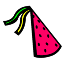 Dibujo Sombrero de cumpleaños pintado por anasofia