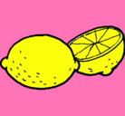 Dibujo limón pintado por melo