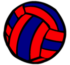 Dibujo Pelota de voleibol pintado por futbol
