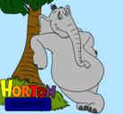 Dibujo Horton pintado por María