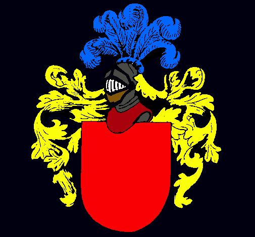 Escudo de armas y casco