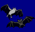 Dibujo Un par de murciélagos pintado por mtu