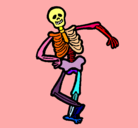 Dibujo Esqueleto contento pintado por Amapola