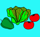 Dibujo Verduras pintado por lanenademiguel
