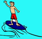 Dibujo Surfista pintado por mauricionoemoreno