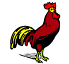 Dibujo Gallo gallardo pintado por gallito