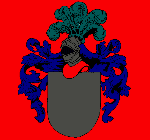 Escudo de armas y casco