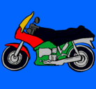 Dibujo Motocicleta pintado por junior