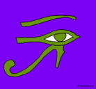 Dibujo Ojo Horus pintado por jaime