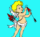 Dibujo Cupido pintado por teamobebi