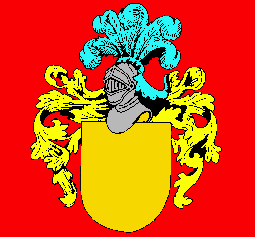 Escudo de armas y casco