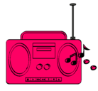 Dibujo Radio cassette 2 pintado por berenice