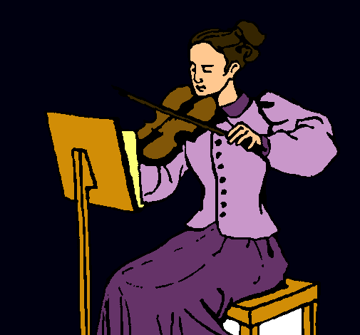 Dama violinista