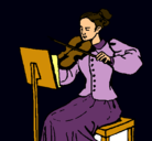 Dibujo Dama violinista pintado por Icnire