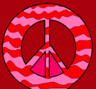 Dibujo Símbolo de la paz pintado por andresfelipe