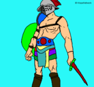 Dibujo Gladiador pintado por rauls