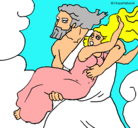 Dibujo El rapto de Perséfone pintado por mona